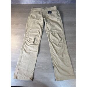 Eddie Bauer Rift Pants Mens 32x32 Light Khaki Classic Fit Stretch Hiking 0225
